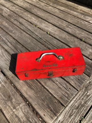 Vintage Snap - On Tools Red Metal Tool Box Kr - 250 - A (18 - 1/2”x6 - 3/4”x4 - 3/4”)