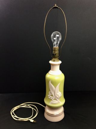 Vintage Mid Century Aladdin Alacite Glass Table Lamp 2
