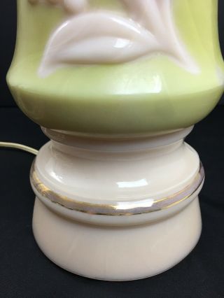 Vintage Mid Century Aladdin Alacite Glass Table Lamp 3