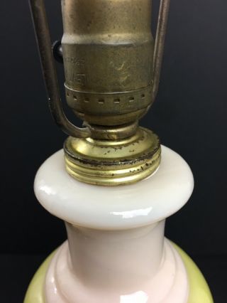 Vintage Mid Century Aladdin Alacite Glass Table Lamp 6