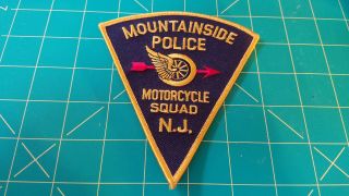 Mountainside Jesery Police Motorcycle Squad Patch Nj Harley Motor
