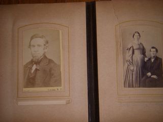 VINTAGE PHOTO ALBUM WITH BLACK & WHITE PHOTOS - late 1800 ' s or early 1900 ' s 5