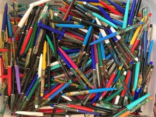 100 Assorted Vintage Floaty Pens “unused From My Collection”