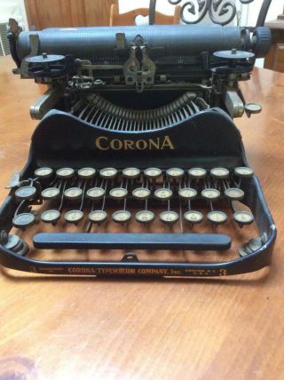 Antique Corona No.  3 Fold Typewriter 3