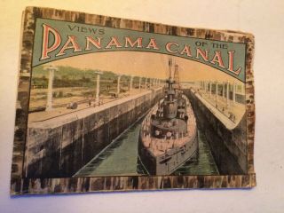 Vintage Postcard Folder,  Views Of The Panama Canal