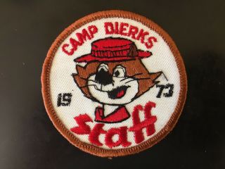 Netseo Trails Council Camp Dierks Staff Patch 1973