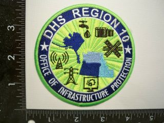 Rare Federal Border Protection Infrastructure Protect Patch Fbi Usss Fema Nw Tf