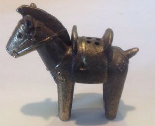 Vintage Metal Horse Incense Burner Made In Japan 4 " X 4 "