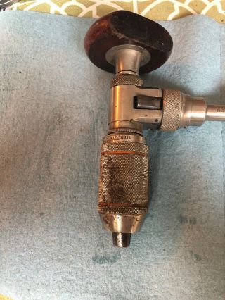 Vintage Stanley No.  984 Ratcheting Corner Bit Brace Drill Antique Vintage Tool 3