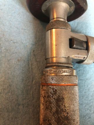 Vintage Stanley No.  984 Ratcheting Corner Bit Brace Drill Antique Vintage Tool 4