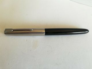 Vintage Parker 51 Fountain Pen Aerometric Black Color Lustraly Cap