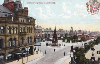 Harrogate - Station Square By Ettingetr & Co 1907