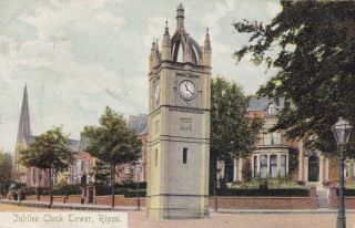Ripon - Jubilee Clock Tower By Glen Of Leeds 1904