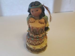 Retired 1997 Enesco " 3 Tom - Tom - Toms " Friends Of The Feather Figurine
