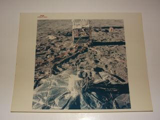 Apollo 14 Eva Lunar Experiments Red Serial " A Kodak Paper " 8x10 Nasa Photo`