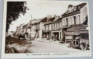(rp) Postcard Pornichet Les Pins - La Place De La Mairie - France