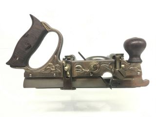 Vintage Stanley No.  45 Combination Plow Plane with 1 Cutter Set 8