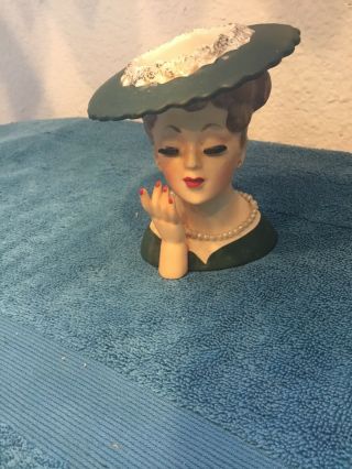 Vintage Napco National Potteries Co.  Made In Japan Head Vase Victorian Woman