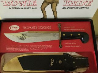 Case Xx Bowie Knife With Leather Sheath