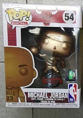 Funko Pop 54 Michael Jordan Chicago Bulls Bronze Special Edition Ex (in - Hand)