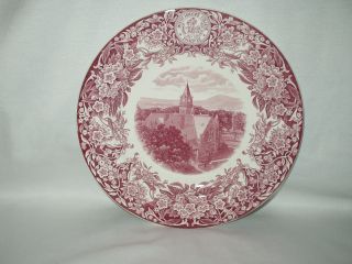 Wedgwood Mount Holyoke College 10 1/4 " Plate Signed Mary E.  Wooley Clapp Tower