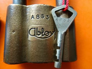 old antique padlocks from ABLOY finland old high security padlock lock key 2