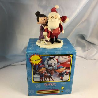 Enesco Rudolph And The Island Of Misfit Toys Santa And Mrs.  Claus 557609
