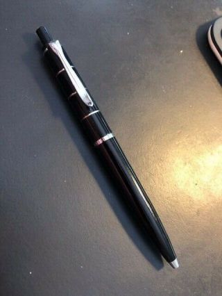 Pelikan Classic K215 Ballpoint Pen Black Silver Rings