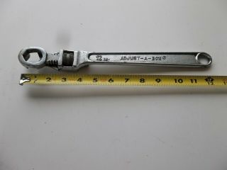 Vintage 12 Adjust - A - Box Wrench Adjustable Wrench Forged Alloy Usa Made