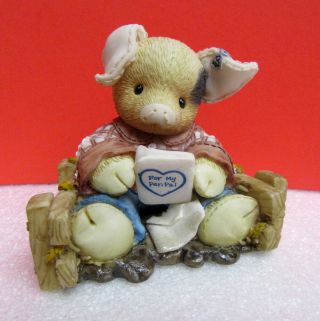 This Little Piggy Pen Pals Tlp Pig Enesco Figurine