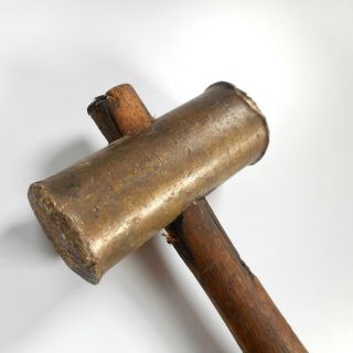 Vtg Antique Machinist Brass Sledge Hammer Turnerday 111 Gunsmith Rare Gold Tone