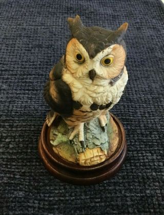 Andrea By Sadek Great Horned Owl Figurine 7682 From 1986