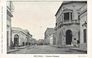 Paraguay - Asuncion - Calle Palmas,  Tienda Daniel Aguirre - Ed.  Foto San Martin