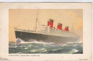 1933 Cunard R.  M.  S,  " Queen Mary " 81,  237 Tons 6 1/2 " By 4  In Fn