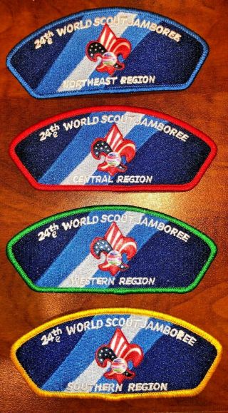 Complete 4 Regions Official Bsa Jsps 2019 24th Boy Scout World Jamboree Mondial