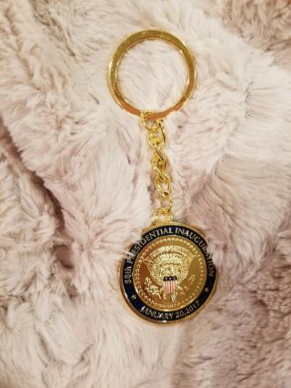Donald Trump 45th President Medallion Coin Presidential Seal Keychain Key Ring 3