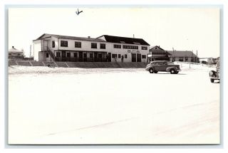 Vintage Postcard Rppc Car And Bath House On Coronado Beach Florida J13