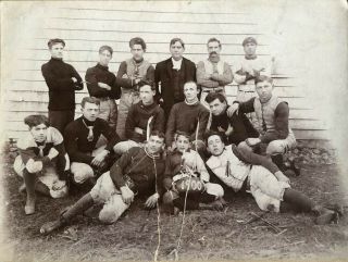 100,  Year Old Photo Of Ironton,  Mo Football Team; Nose Guards Marked " 1900 "