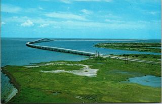 Postcard Nc North Carolina Outer Banks Bridge Herbert Bonner Hatteras Island
