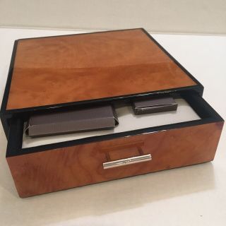 Parker 2004 Special Edition Duofold Pinstripe Pen Drawer Box Extra Ink Cards