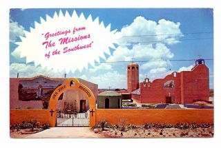 San Jose Mission Texas Postcard Southwest Vintage Spanish Padres Conquistadores