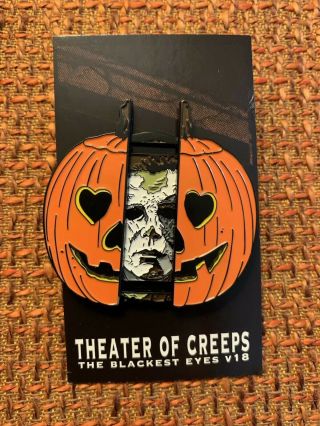 Halloween Michael Myers Horror Enamel Pin Theater Of Creeps