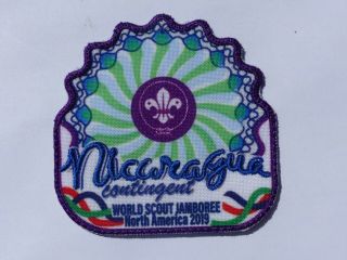 2019 24th World Scout Jamboree Nicaragua Contingent Patch Badge Insignia