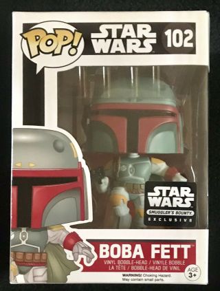 Funko Pop Boba Fett 102 Star Wars Smugglers Bounty Excl.  Nm/m