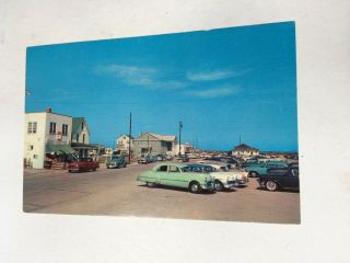 Vintage Chrome Postcard,  Bethany Beach Delaware,  Autos