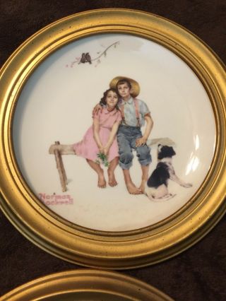 Norman rockwell 1977 Limited Edition Four Seasons Plates Gorham China 2