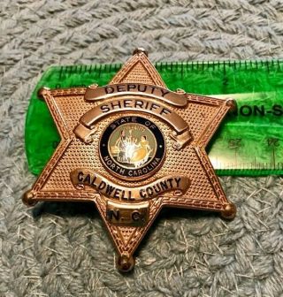 Obsolete Badge Caldwell County,  Nc Deputy Sheriff