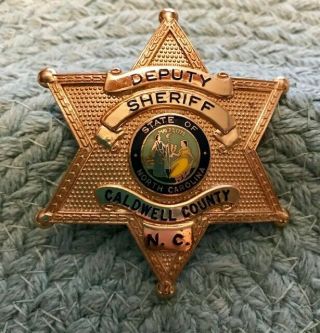 Obsolete badge Caldwell County,  NC Deputy Sheriff 2