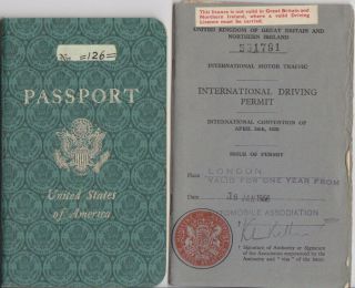 1951 U.  S.  Passport From Calcutta India For Brother & Sister / Kids Id - Rare