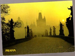 Vintage Postcard Czech Republic,  Charles Bridge 436